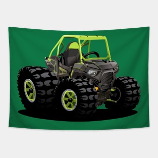 cartoon quadrocycle Tapestry