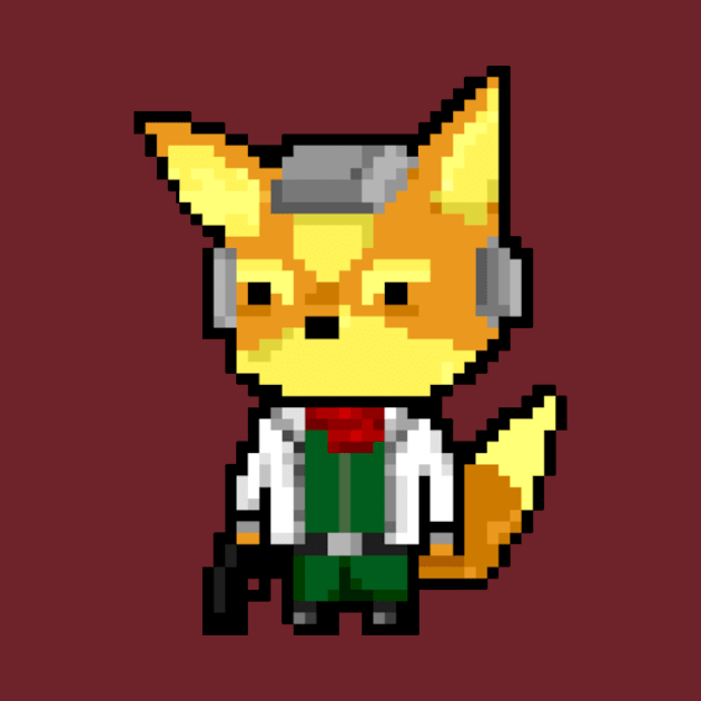 Pixel Starfox by darktiff_