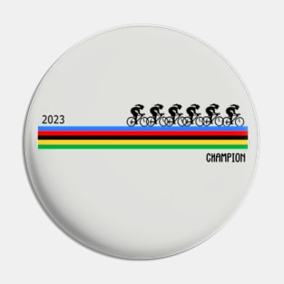 Women's Racing World Champion Bike Stripes Pin