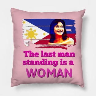 Leni Robredo 2022 The last man standing is a woman. Pillow