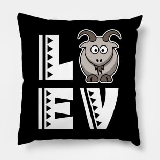 Cute love goat t shirt funny goat lover gifts for kids Pillow