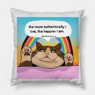 Living authentically Pillow