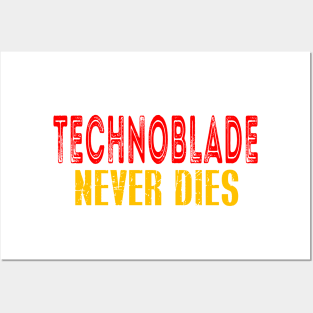 shvieiart Wall Decor Sign - technoblade Never Dies Games Poster