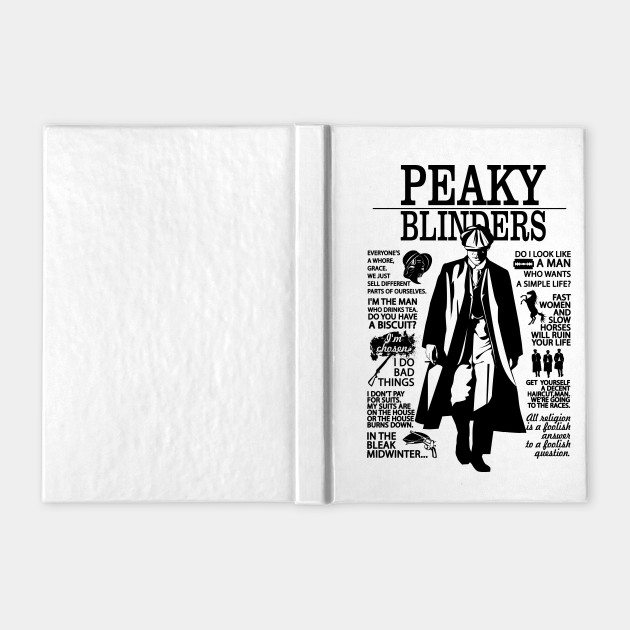 Peaky Blinders Tommy Shelby Quotes Peaky Blinders Notebook Teepublic