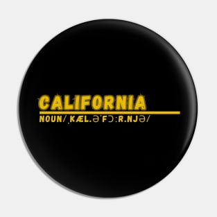 Word California Pin