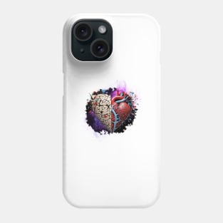 Brain vs heart Phone Case