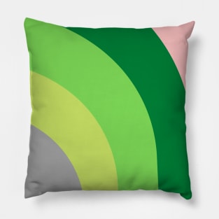 Boho earth colors rainbow pattern Pillow