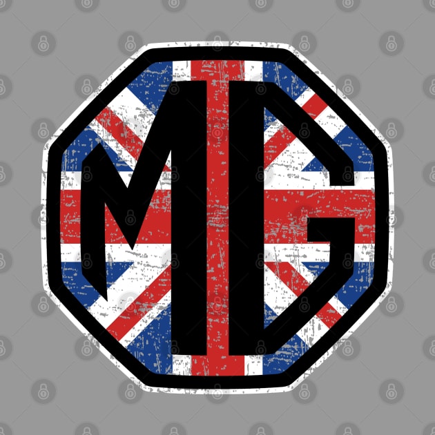 The MG logo with Union Jack background. Cool! by jaagdesign