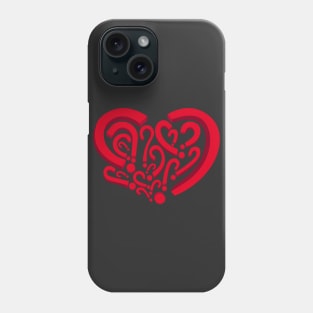 Who is in my heart?  Red color Phone Case