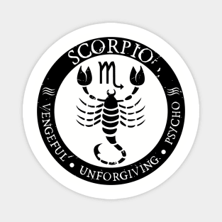 Savage Scorpio Zodiac Antisocial Astrology Magnet