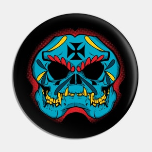 Dia de muertos bulldog Pin