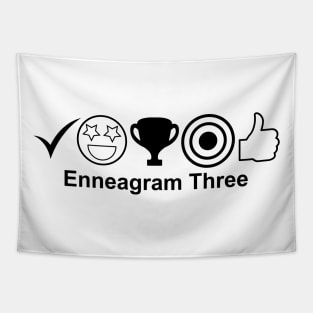 Enneagram 3 T-Shirt | Enneagram Type 3 | Achiever | Success Oriented | Enneagram Gifts | Unisex - Men & Women's Tee Tapestry