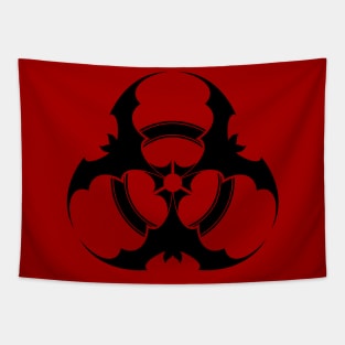 Vampire Biohazard Symbol Tapestry