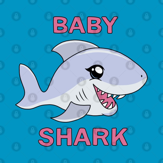 Kawaii Baby Shark by valentinahramov