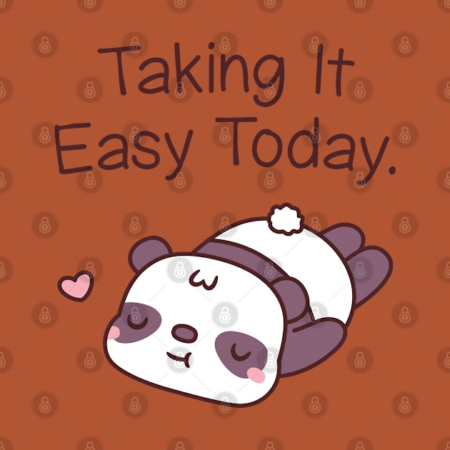 Cute Panda Bear Taking It Easy Today by rustydoodle