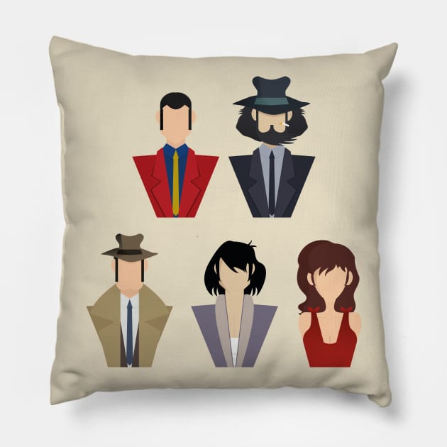 Lupin the 3rd Pillow by TarallaG