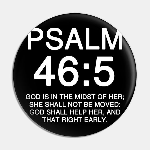 Psalm 46:5 KJV Text Pin by Holy Bible Verses