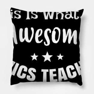 Awesome Civics Teacher Pillow