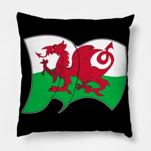 flag of Wales - sports, flags, and culture inspired designs Pillow