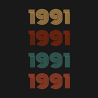 1991 retro style. born in 1991 T-Shirt