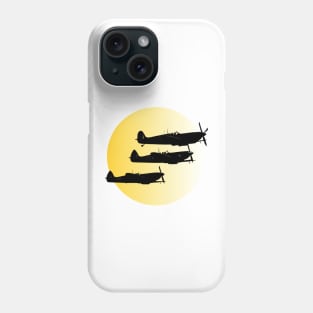 Vintage Spitfire UK Royal Air Force Sunset Phone Case