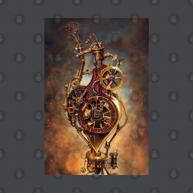 Steampunk mechanical heart by Dendros-Studio