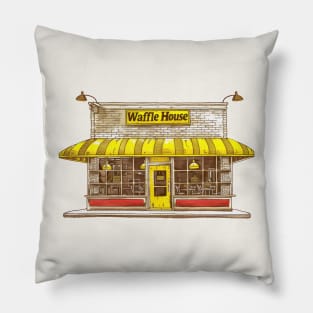 Waffle Lover 70s Aesthetic Pillow