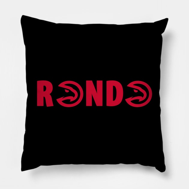 Rajon Rondo Atlanta Hawks Pillow by cdu