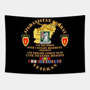 Afghanistan - Vet - 1st Sqdrn 40th Cav - 4th BCT 25th ID w AFGHAN SVC Tapestry