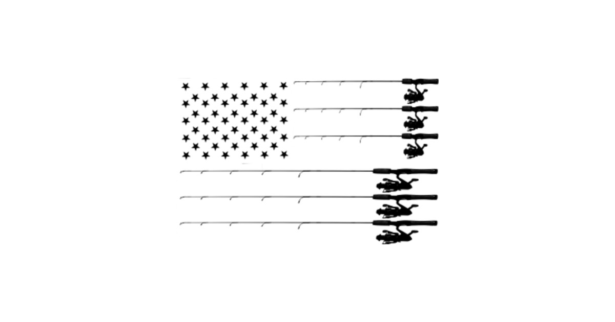 Download Cool Vintage| American Flag Fishing Poles - Fishing - T-Shirt | TeePublic