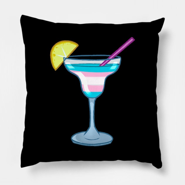 Transgender cocktail #5 Pillow by gaypompeii