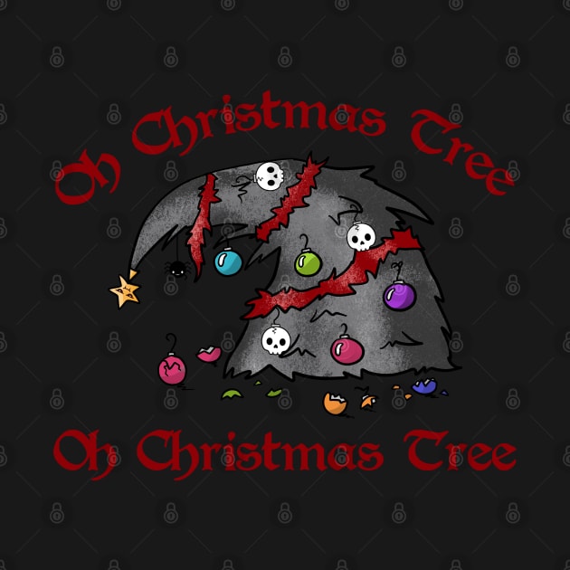 Oh Christmas Tree - Goth, Skull by Wanderer Bat