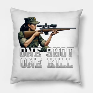 Sniper Girl Pillow