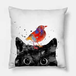 Peeking cat Pillow