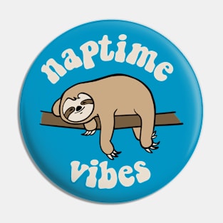 Naptime Vibes Sleepy Sloth Pin