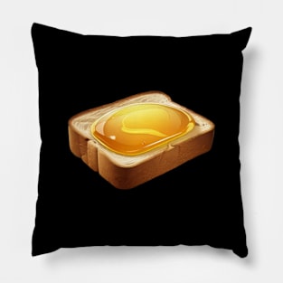 Honey Toast Sandwich Bread Beekeeper Vintage Yummy Kawaii Coffee Bee Retro Pillow