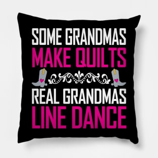 Real Grandma's Line Dance Fancy Boots Pillow