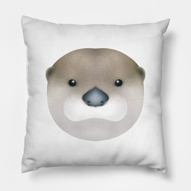 Otter Face 6 Pillow by OtterFamily