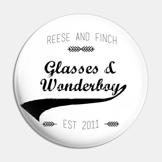 Glasses and Wonderboy (black) Pin by rainilyahead