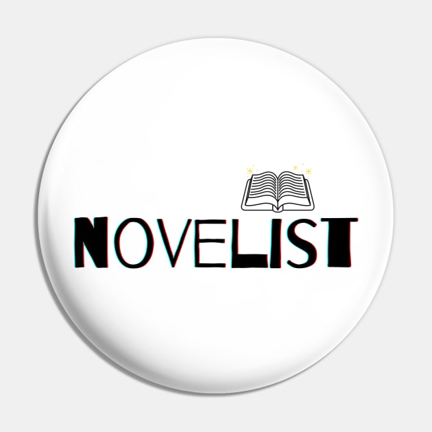 Novelist Pin by PetraKDesigns