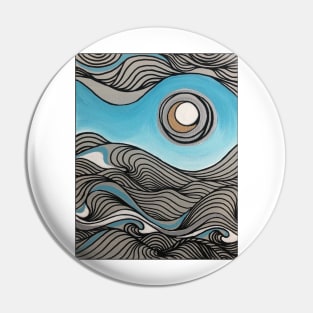 Shining Over the Waves Pin