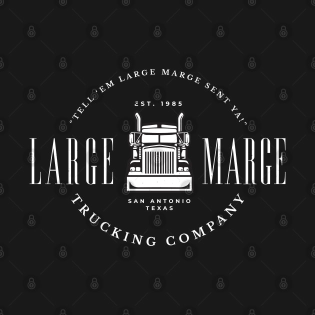 Large Marge Trucking Company - modern vintage logo by BodinStreet