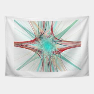 Nerve cells, abstract illustration (C051/0309) Tapestry