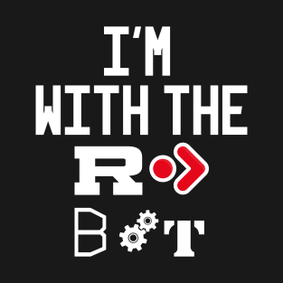 Lazy joke I'm With Robot Costume Halloween T-Shirt