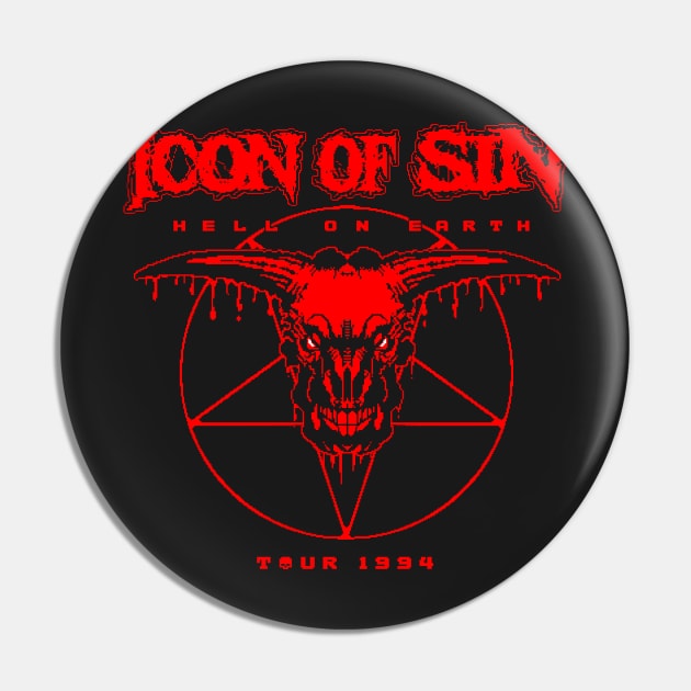 Icon of Sin - Tour 1994 Pin by RetroPixelWorld