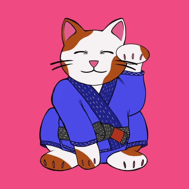 Lucky Jiu Jitsu Cat by cmurdurr