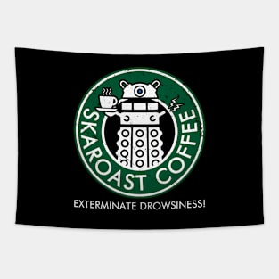 Scifi Alien Villain Coffee Logo Gift For Coffee Lovers Tapestry