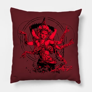 Kali Goddess Red Pillow