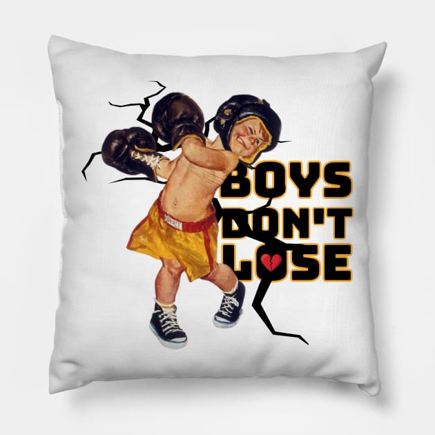 BOYS DON'T CRY Pillow by mefclub.studio