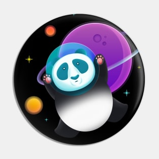 Panda Astronaut Pin